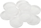 PATIKIL 100 Pcs Mailing Tube Plastic End Caps 2.6" ID PE Round Cardboard Shipping Tube Lids White Protective Poster End Caps for Paper Documents Artwork Storage