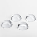 QFkris 4Pcs 1.9inch Crystal Dome Magnifying Paperweight, Clear Distortion-Free Optics Convex Lens Set for Physics Classroom Home Decor Graduation Gifts