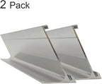2" x 8" Nameplate Desktop Holder 2 Pack (silver)