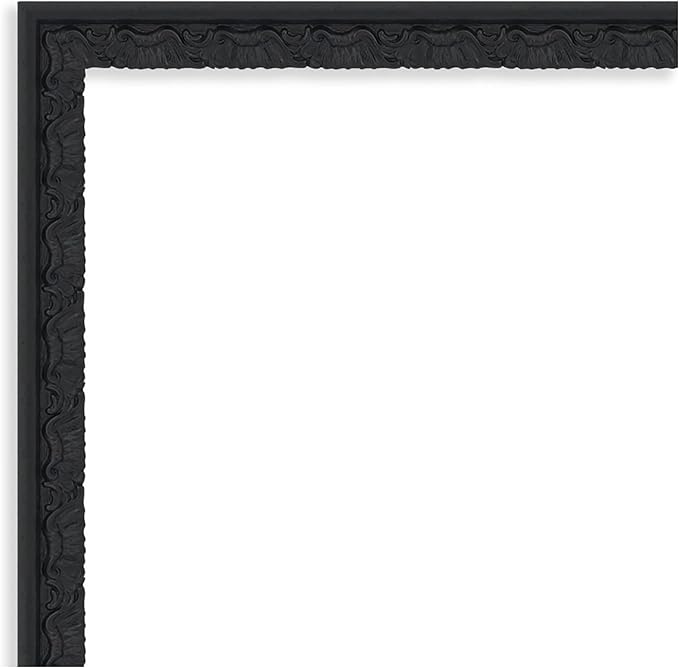 Amanti Art Black Framed Magnetic Board 26x42 Large Vision Board for use with Magnets, 100% Metal Sheet to Display Items as Office Decor or for Home Organization in mudroom, Kitchen or Kids Room