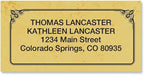 Antique Personalized Return Address Labels- Set of 144, Large Self-Adhesive, Flat-Sheet Labels, by Colorful Images