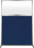 Versare Hush Screen Portable Room Divider | Workstation Wall Divider | Freestanding Privacy Hush Panels | Frosted Windows | Fabric Office Divider Screen | Great for Room Separation