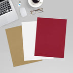 LUXPaper 8.5" x 11" Paper | Letter Size | Garnet Red | 80lb. Text | 1,000 Qty