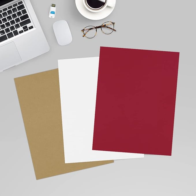 LUXPaper 8.5" x 11" Paper | Letter Size | Garnet Red | 80lb. Text | 500 Qty