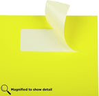JAM PAPER Shipping Address Labels - Rectangular - 1 1/3 x 4 - Neon Yellow - 126/pack