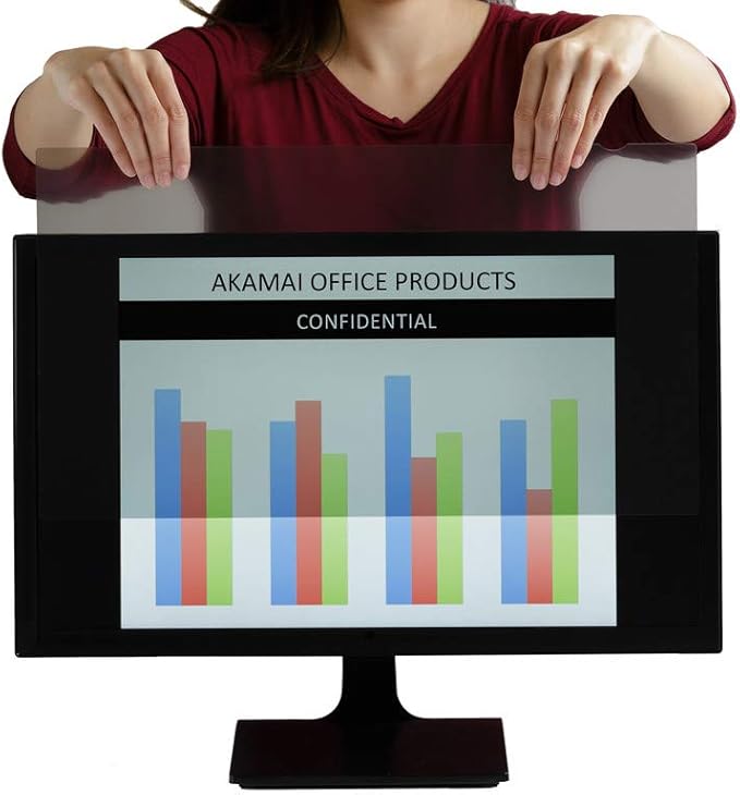 Akamai Office Products 27 inch Monitor Anti Glare Screen – Anti-Glare, Anti-Scratch, Blocks 96% UV – Matte Gloss Finish Filter Protector (27.0" Widescreen (16:10), Anti-Glare)
