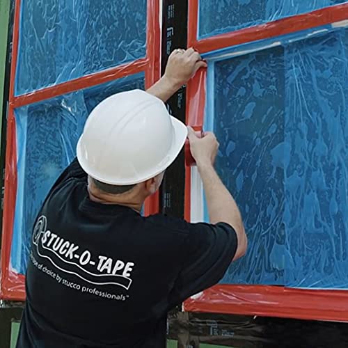 Stuck-O-Tape - Multi-Purpose Polyethylene Tape - Indoor/Outdoor Masking Surface Protection - Clean Release Low Residue UV Resistant - Single Roll