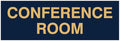 Signs ByLITA Basic Conference Room Sign (Navy Blue/Gold) - Medium