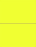 NextDayLabels - 8-1/2 x 11 Neon Color High Light Fluorescent Labels for Laser & Inkjet Printer (Yellow Fluorescent, 8-1/2" x 5-1/2" - 2 Per Page | 50 Labels)