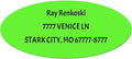 Made in USA Custom Return Address Stickers Labels Customized Mailing Label for Envelopes, Personalized Self Adhesive Flat Sheet Oval Labels