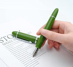 JINHAO X159 Fountain Pen (EF Nib 0.38mm, Avocado Green with Silvery Clip)
