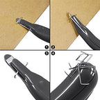 ZZTX 3 PCS Professional Magnetic Staple Remover Puller Staples Remover Staple Removal Tool for School Office Home Black