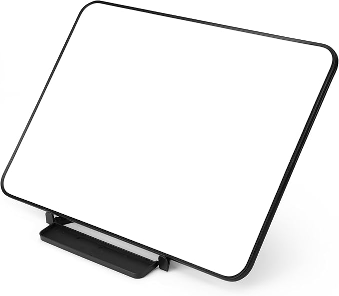 Aroundesk Double Sided Weekly Dry Erase Board with Stand 16"x12", to-do List White Board Calendar Dry Erase, Desktop Whiteboard Calendar, Schedule Board, Message Board, Menu Board for Home Office