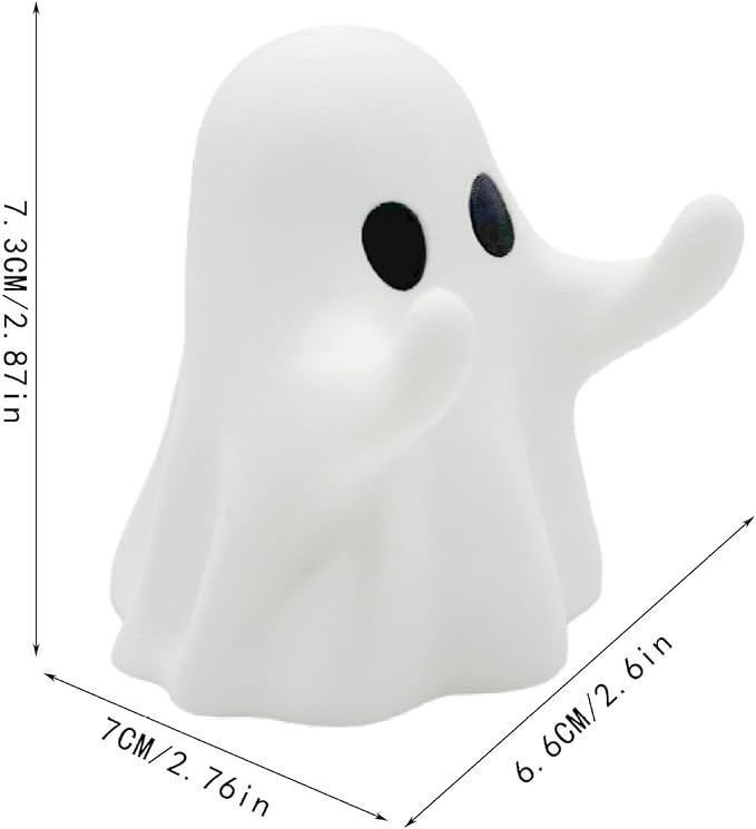 YGPM Ghostly Shape Pen Holder & Phone Stand Desktop Organiser For Home Office Halloween Tabletop Decor Elegant Writing Tool Display