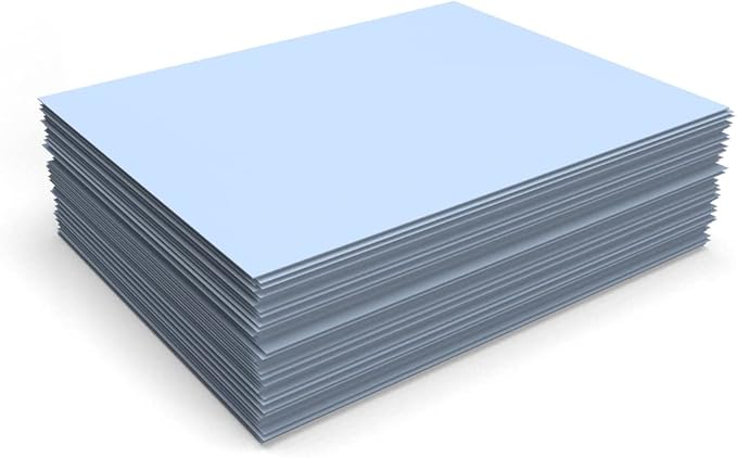 LUXPaper 8.5" x 11" Paper | Letter Size | Baby Blue | 80lb. Text | 250 Qty