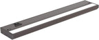 LED Under Cabinet Lighting Hardwired - 3CCT 18 Inch Bronze Finish - Undercabinet Lights for Kitchen - Linkable Undercounter Dimmable Plug in Light or Hard Wired - Under Counter Fixture Direct Wire