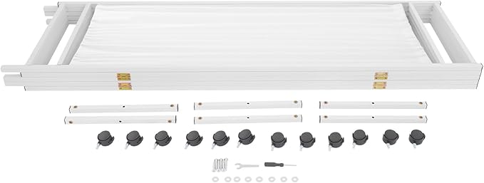 Medical Privacy Screens, Waterproof Nylon Fabric, 98.4 * 70.9 in Foldable Rolling Medical Privacy Screen with Silent Wheels, Suit for Hospitals, Clinics, and Nursing Homes (White, 5 Panels)