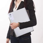 Phyxin 40-Pocket Portfolio Binder Organizer, Binder Sheet Protectors 8.5" x 11", Displaying 80 Page Plastic Folders for Documents, Document Organizer for Concert, Artwork, School & Office Use, White