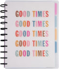 Happy Planner Undated Plans + Notes Monthly Planner Notebook Journal, 4-Month Planner, Good Going Magic Theme, Big Size, 95 Pages, 4 Dividers, 12 Planner Sticker Sheets, 8 1/2" x 11"