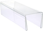 Source One Deluxe Clear Acrylic Cubicle Name Plate (2 Inch Hook, Name Plate Double Sided)