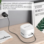 TRZLIFE Desk Vacuum Cleaner, Rechargeable and Durable Mini Desktop Vacuum with Bonus Accessories Desk Cleaner Sucks Tiny Items and Crumbs from Desktop Drawer Countertop Ideal as a Valentine's Day gift