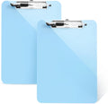 TFDLCG zm 2 PCS Clipboards with Pen Holder,Standard Letter Size A4,Heavy Duty Clip Boards 8.5x11,Cute Clipboards for Women Kids Students,Nurses,School Office Home Supplies,Light Blue