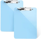 TFDLCG zm 2 PCS Clipboards with Pen Holder,Standard Letter Size A4,Heavy Duty Clip Boards 8.5x11,Cute Clipboards for Women Kids Students,Nurses,School Office Home Supplies,Light Blue