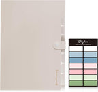 SKYDUE Expanding File Organizer with 8 Pockets, Accordion File Folders with Labels, Portable Document Paper Bill Receipt Organizer, Home College School Office Supplies, Letter Size,MilkTeaBrow