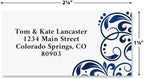 Colorful Images Imperial Blue Foil Metallic Return Address Mailing Labels, Personalized with Names & Addresses, Set of 144 Custom Self Adhesive, Easy Peel Flat Label Sheets, 1-⅛ ”x 2-¼” Size