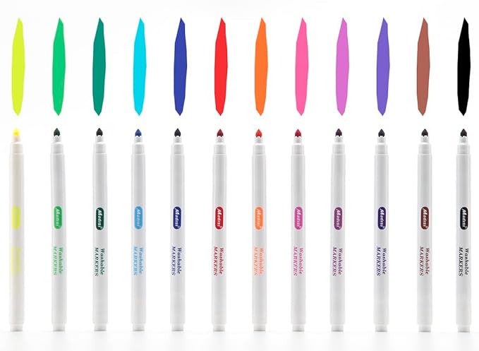 Madisi Washable Markers, Super Tips Markers, Assorted Colors, Classroom Bulk Pack, 288 Count