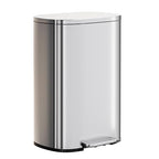PayLessHere 13 Gallon (50L) in Home Recycling Bin Kitchen Stainless Steel Recycling Bin with Lid Removable Inner Bucket Foot Pedal Soft Close for Office Home Kitchen Garbage Can Trash Bin