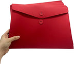 10pcs A4 Kraft Paper Envelopes Portfolio Foolscap File Folders Document Folder with String Fastener Closure Wallet Pockets File Bags Storage Pouch Paperwork Organizer Bag for Office School Home