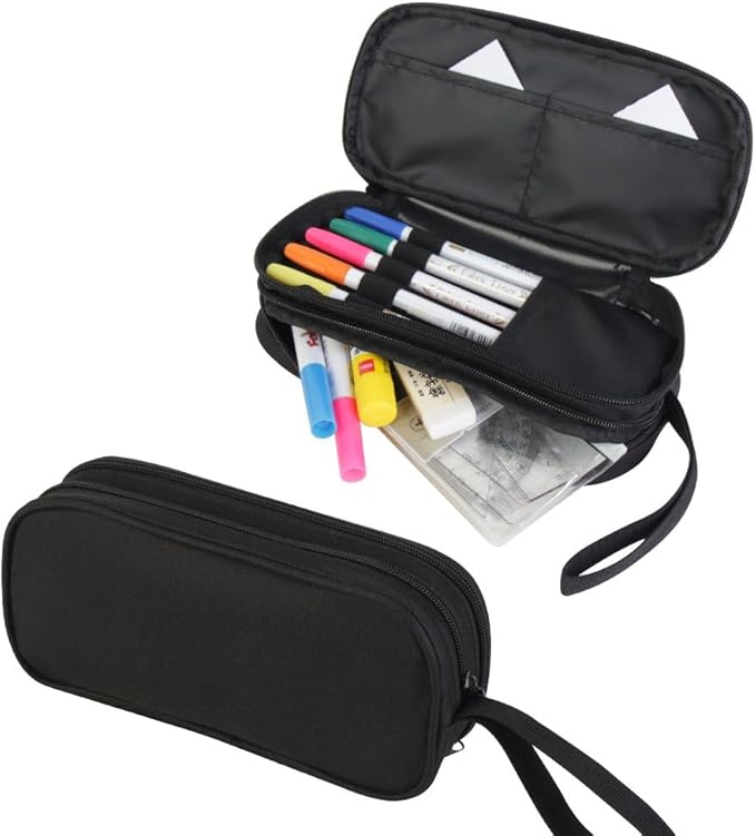 HiGaits Pencil Case for Boys,Multi-Slot Large Capacity Pencil Pouch with Soft Zipper, Durable Pen Box Game Controller