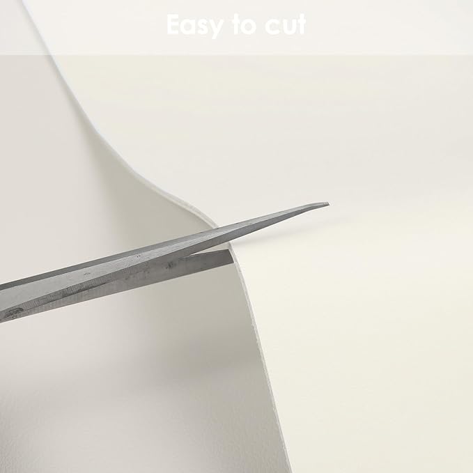 Zinkooat Leather Desk Mat,1.8mm Thick,12x66 Inch Desk Cover,Desk Protector Mat,Dresser Cover Top,Desktop Cover,Dresser Cover Top for Bedroom,Table Protector Mat(White+White,12×66)