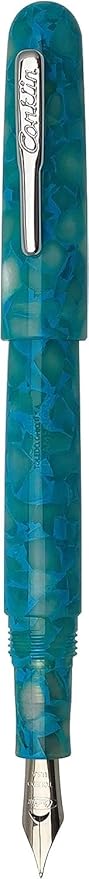 Conklin All American Fountain Pen in Turquoise Serenity – Medium Nib, Versatile Design & Superior Craftsmanship – Ideal Gift for Professionals & Pen Collectors