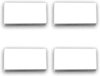 OQUYDEA 100-Pack Dry Erase Magnetic Labels - Waterproof, Eco-Friendly, Reusable Name Tags for Classroom, Office, Cabinet, Whiteboard, Fridge & More (White, 2x4 inches)…