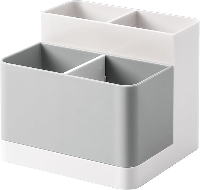 Poeland Desktop Storage Organizer Pencil Card Holder Box Container for Desk, Office Supplies, Vanity Table
