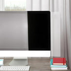 OSALADI 2pcs Clear Acrylic Computer Monitor Memo Boards Left Right Side Panel Note Holders with Adhesive Backing Reusable Desktop Organizer for Office Home School Space-Saving Screen