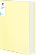 Phyxin Portfolio Binder, 40-Pocket Portfolio Folder 8.5" x 11", Displaying 80 Page Binder with Plastic Sleeves, Plastic Folders for Women & Men, Students, Teachers, Yellow