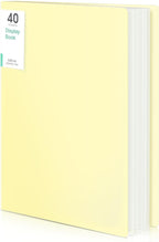 Phyxin Portfolio Binder, 40-Pocket Portfolio Folder 8.5" x 11", Displaying 80 Page Binder with Plastic Sleeves, Plastic Folders for Women & Men, Students, Teachers, Yellow