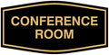 Fancy Conference Room Sign (Black/Gold) - Large