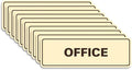 Signs ByLITA Standard Office Sign - Professional Business Signage - Easy to Install (Ivory/Dark Brown) - Small 10 Pack