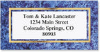 Granite & Gold Foil Border Return Address Labels - Set of 144 1-1/8" x 2-1/4" Self-Adhesive, Flat-Sheet Labels
