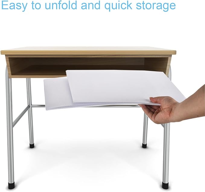 6 Pack Privacy Shields for Student Desks, Privacy folders for Student Testing Desk dividers- Includes Extra Labels
