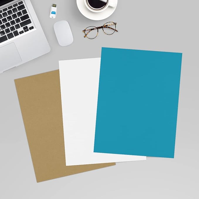LUXPaper 8.5" x 11" Paper | Letter Size | Bright Blue | 60lb. Text | 50 Qty