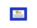 Mighty Line Shield Clear Label Protector Cover Sleeves for Protecting Barcodes, Numbers and Stickers, Heavy-Duty, Peel and Stick, Adhesive, 9.5" x 12.5" (5.5"x8.5" Window), Pack of 20, Blue