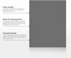 LUXPaper 8.5" x 11" Cardstock | Letter Size | Sterling Gray Linen | 100lb. Cover | 250 Qty