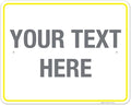 Personalized Custom Customize for Office, Business, Workplace, Home, Airbnb, Delivery Yellow Sign, 24x30 Inches, Rust Free .063 Aluminum, Fade Resistant, Made in USA by Sigo Signs