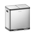 SolaceCove Kitchen Trash Can, 2 x 5.3 Gallon Garbage Can for Kitchen, Dual Compartment Recycling Trash Can, Trash and Recycle Bin Combo, Stainless Steel, Soft-Close Lid, Fingerprint Proof