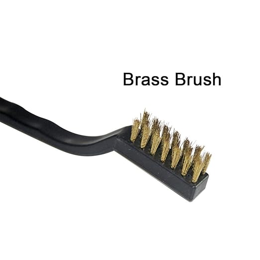 YiwerDer 9PCS MINI Brass Brushes Set, Curved Handle Scratch Wire Toothbrush, Cleaning Welding Slag and Rust
